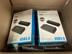 Quantity of 12 x Orico HDD USB 3.0 adapter kits