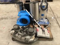 Misc. Pallet of Commercial Cleaning Products - Bins, Floor Cleaners and Floor Dryers - 2