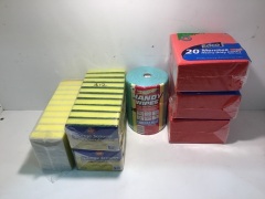 Bulk Lot Cleaning Supplies - Micro Fibre Cloths, Micro Sponges and Wipes - 7