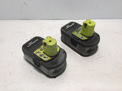 Ryobi Pair of 18v (5.0Ah) Lithium+ Batteries