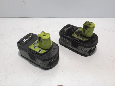 Ryobi Pair of 18v (5.0Ah) Lithium+ Batteries