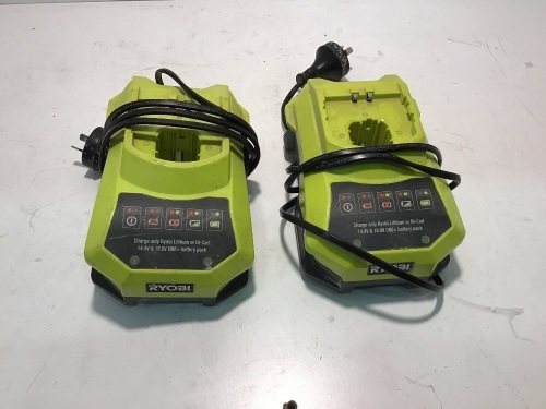 Ryobi Pair of 240V Battery Chargers BCL1418H