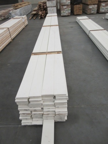505.8 Lineal Metres of 125 X 19 PRIMED Pack number: HW2535 6B - Rubber wood
