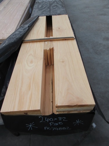 156.5 Lineal Metres of 240 X 32 PINE Pack number: E174882 (will be loaded onto buyer&#39;s truck)</p>