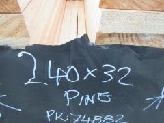 156.5 Lineal Metres of 240 X 32 PINE Pack number: E174882 (will be loaded onto buyer&#39;s truck)</p> - 4