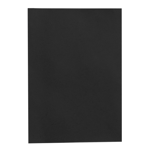 REXEL BINDING COVER A4 L/GRAIN BLACK PK100