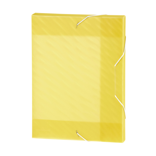 MARBIG DOCUMENT BOX A4 SHIMMER YELLOW