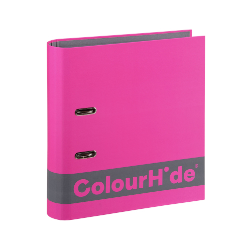 COLOURHIDE SILKY TOUCH LEVER ARCH A4 70MM PINK