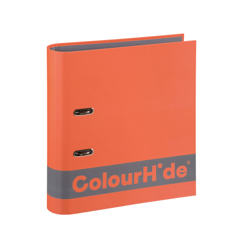 COLOURHIDE SILKY TOUCH LEVER ARCH A4 70MM ORANGE