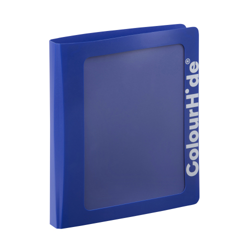 COLOURHIDE CLEARVIEW BINDER PP A4 2D 25MM BLUE