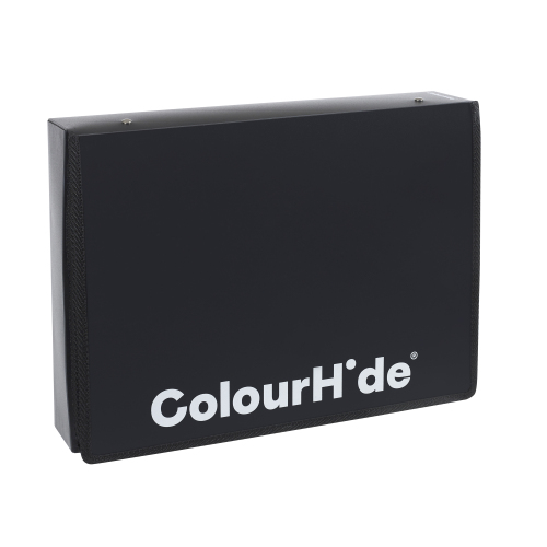 COLOURHIDE BOX FILE ZIPPER BLACK