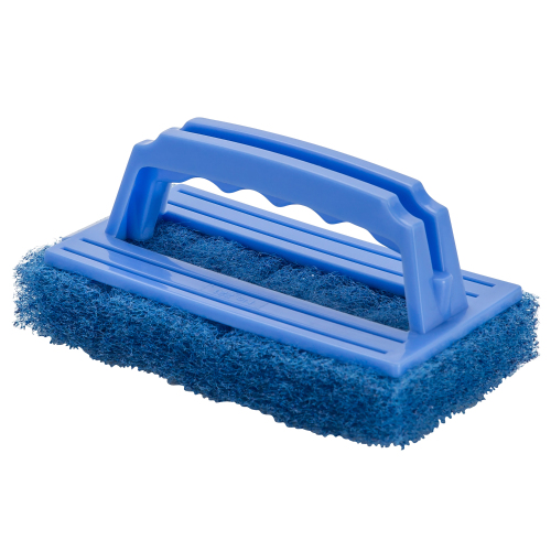 CLEANLINK HEAVY DUTY SCOURER WITH HANDLE BLUE