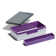 DURABLE VARICOLOR SMART OFFICE JOB CASE GREY & PURPLE