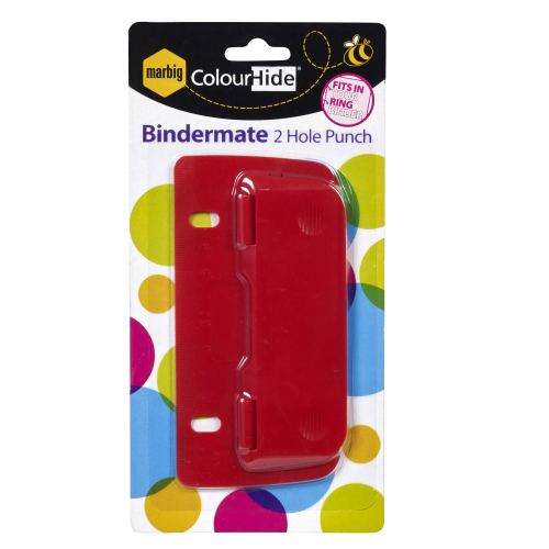 MARBIG BINDERMATE HOLE PUNCH 2 HOLE PUNCH S/COLOURS