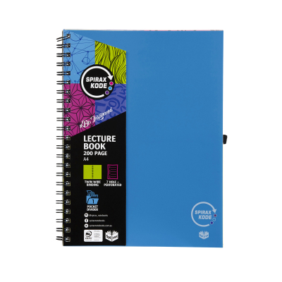SPIRAX KODE P958 LECTURE BOOK A4 200 PAGE BLUE