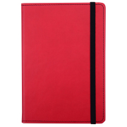 CUMBERLAND NOTEBOOK PU COVER WITH ELASTIC A6 RED