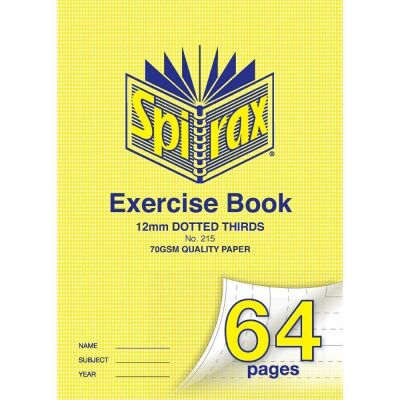 SPIRAX 215 EXERCISE BOOK A4 12MM 64PG