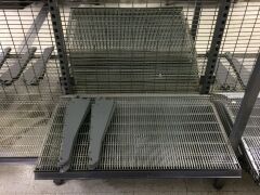 Steel Adjustable Supermarket Shelving, 22 bays (back to back) 900mm W x 1100mm D x 2250mm H, wire mesh shelves throughout - 2