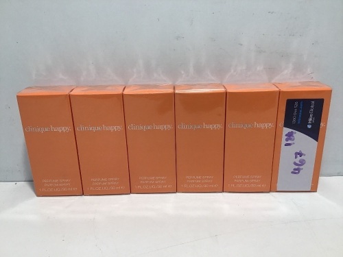 Bulk Pack - 6 x Clinique Happy Perfume Spray 30ml