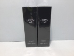 Twin Pack - 2 x Armani Code For Men 125ml Eau De Toilette Spray