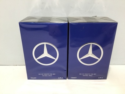 Twin Pack - 2 x Mercedes Benz Man Eau de Toilette 100ml Spray