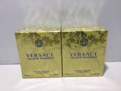 Twin Pack - 2 x Versace Yellow Diamond Eau de Toilette 90ml Spray