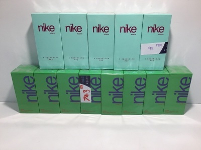 Bulk Pack - 16 x Nike Man Green Eau De Toilette 100ml + 5 x Nike Urban Sparkling Woman Eau De Toilette 75ml Spray