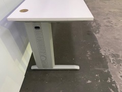 White Top Span Desk - 3