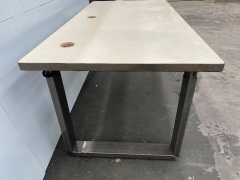 Limited Edition Heavy Duty Industrial Style Steel Desk (Light Grey) 1810 L x 900W - 3