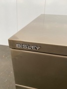 Bisley Branded Heavy Duty Welded Industrial Design Under Desk Mobile Office Drawers (Grey steel finish) 420 W x 510 H - 3
