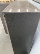 Limited Edition Industrial Design Office Shelves with doors (Steel feature top) 900W x 1280 H x 420 D - 4