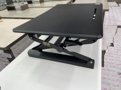 Stand Up Desk Adjustable (Black) 880 W x 600 D - 2