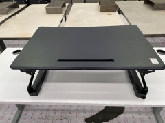 Stand Up Desk Adjustable (Black) 880 W x 600 D - 4