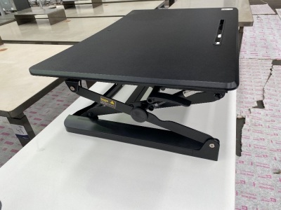 Stand Up Desk Adjustable (Black) 880 W x 600 D