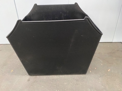 Designer style office trash bin (Black)