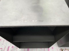 G - Star Raw Branded Mannequin Steel Display Shelves - 5