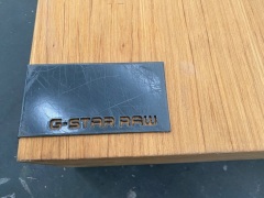 G-Star Raw Branded Timber Display platform (500Wx500Dx200H - 3