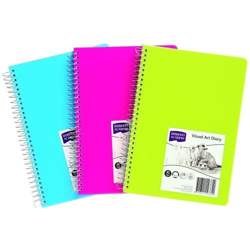 DERWENT ACADEMY VISUAL ART DIARY A5 VAD ASSORTED 120 PAGES