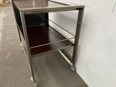 G-Star Raw Industrial Steel and Timber Display or Office Trolley - 3