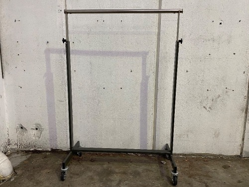 Industrial Welded Steel Mobile Clothes Rack Trolley (2.0m L x 1.4M H)