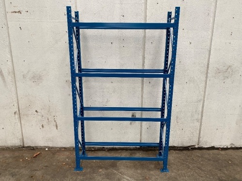 Industrial Racking 1200mm L x 2000mm H x 400mm D (white steel shelves sold seperately)