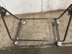 Industrial design mobile garment racks 1100mm L x 1550mm H - 3