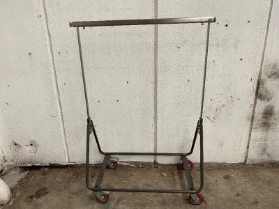 Industrial design mobile garment racks 1100mm L x 1550mm H