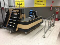 Supermarket Checkout Counter Single Booth - 2