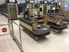 Supermarket Checkout Counter Twin Booth