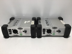 Twin Pack - 2 x Behringer DI100 Powered DI Box - 2