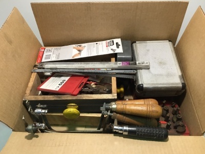 Box of Misc. Wood Working Tools