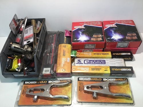 Box of Welding Tools & Accessories