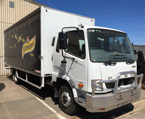 2014 Mitsubishi FM 600 4x2 Fuso Fighter 1427 Curtainsider Truck