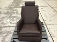 irest leather chair (interior ripped front of chair) - 2